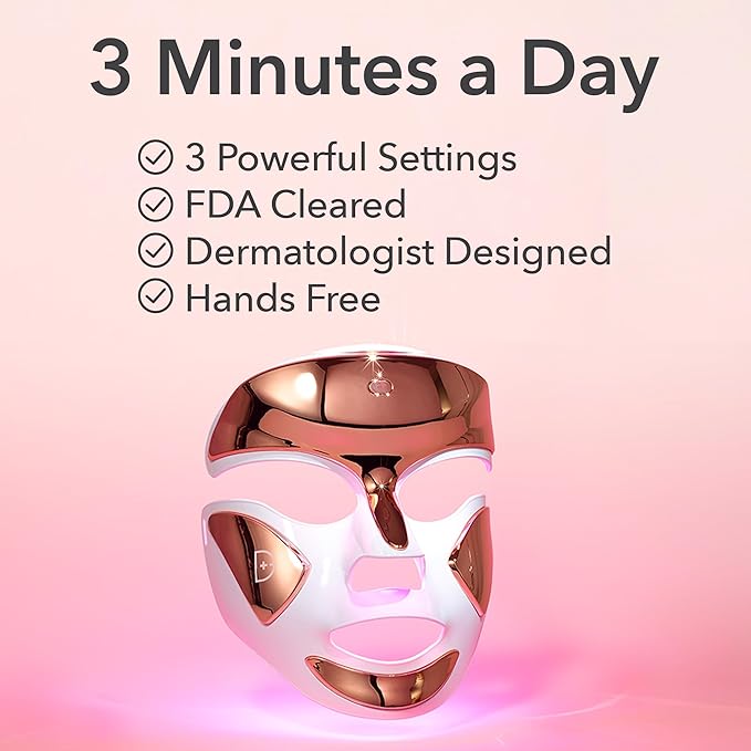 Dr. Dennis Gross DRx SpectraLite FaceWare Pro – LED Face Mask for Skin Rejuvenation with Dual Red & Blue Light Therapy