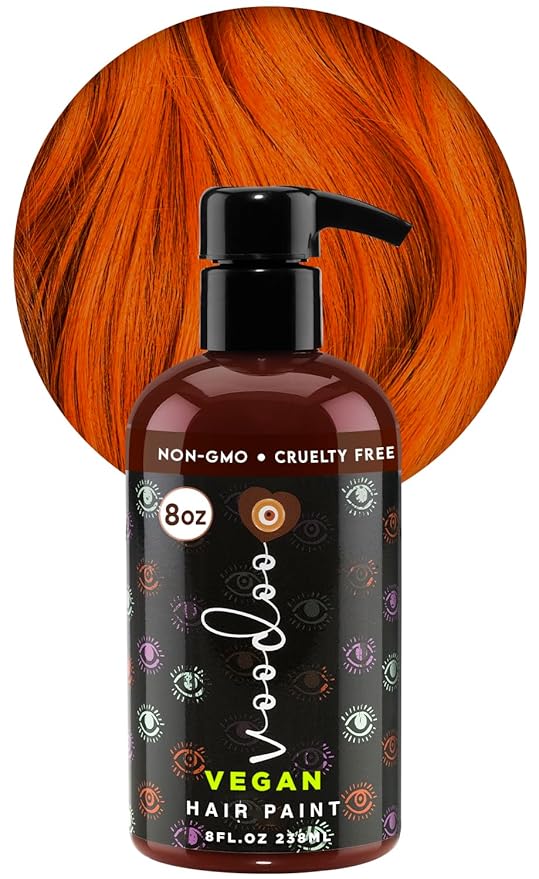 MOEHAIR Semi-Permanent Hair Color | Dark Blue Hair Dye 8 Oz | No Ammonia, Sulfate or Paraben | Vegan & Cruelty-Free | Voodoo Serenity Blue Hair Color (Copper)