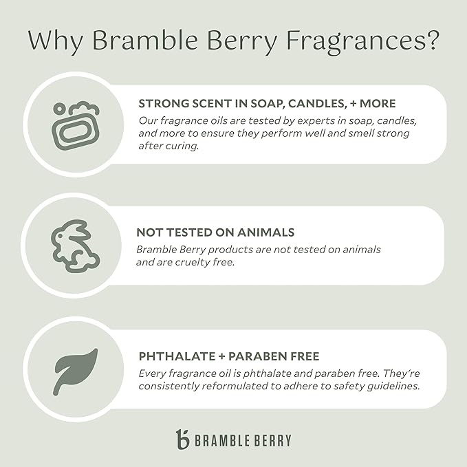Bramble Berry Warm Flannel Fragrance Oil 2 oz | Cozy Masculine Scent for Soap Making, Candles, Lotion, Bath Bombs & Perfume | Skin Safe, Vegan, Paraben & Phthalate Free
