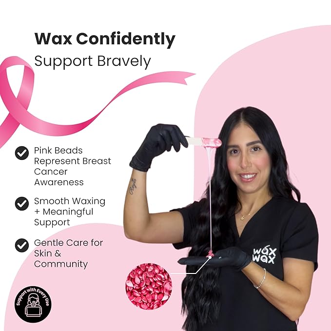 Premium Hard Wax Beads for Hair Removal – Hypoallergenic & Strip-Free, Smooth Low-Temp Formula, Suitable for Sensitive Skin – Perfect for Face, Bikini & Full Body (Pink Pearl - Bikini, 1.1 LB)