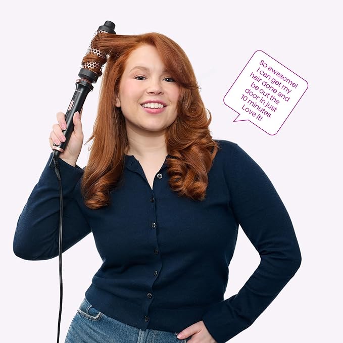 Wavytalk 3 in 1 Curling Wand Set, Multi Curl, Curling Iron Set with Heated Round Brush, Flat Iron Hair Straightener, 1 1/4 inch Curling Iron, Dual Voltage Hair Curler