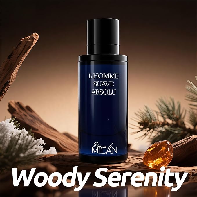 Men's Cologne Premium Fragrance Spray 100ml - Eau De Parfum - Long Lasting Calabria Bergamot,Woody,Amber Scent for Daily Wear Inspired by Luxury Perfume(L'Homme Absolu)