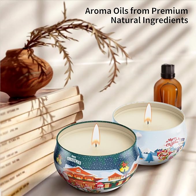 Christmas Gift Sets, Primevolve Scented Candles of 12 Bulk Home Aromatherapy Candles with Fragrances, Gift for Women, Candlelight Dinner Spa Bath