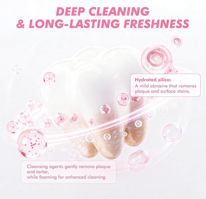 Camellia Fresh Breath Toothpaste, Natural Floral Flavor for Long - Lasting Oral Freshness, Enriched with Plant Extracts, 4.23 Oz (120g)