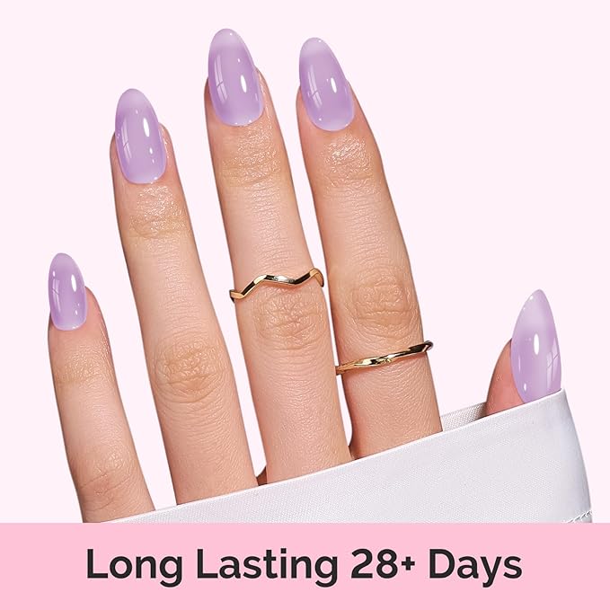 MelodySusie Jelly Gel Nail Polish Set,6 Transparent Colors,Jelly Texture,Pastel Sea Breeze Colors Soak Off UV LED Light Cure or Salon Manicure and Nail Art DIY at Home