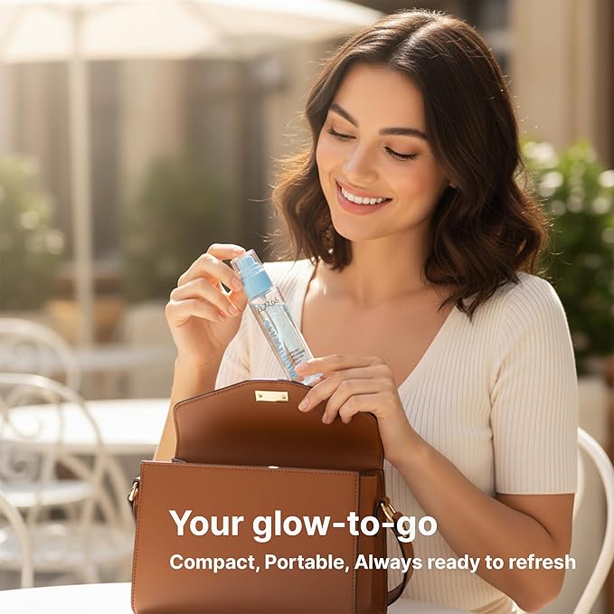 Auras Glutathione Brightening Face Mist K-Beauty | Fresh-Activated K-Beauty Spray Serum for Dull, Dry Skin, Hydrating Antioxidant Korean Skincare Toner & Setting Mist- 3.4 fl oz