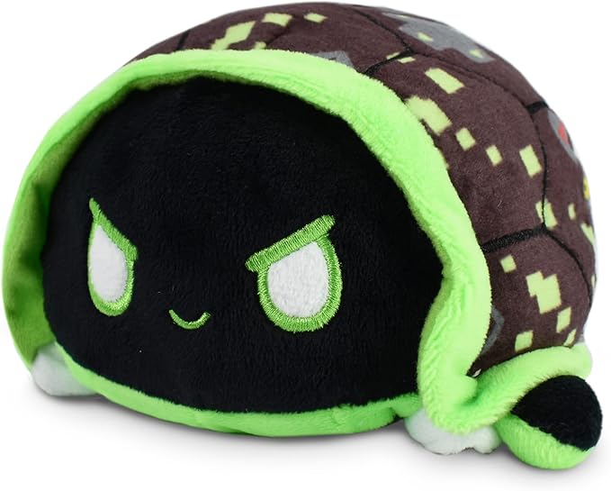 TeeTurtle - The Original Reversible Turtle Plushie - Video Games - Cute Sensory Fidget Stuffed Animals That Show Your Mood