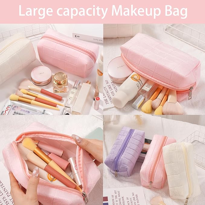 musejoy Skincare Face Wash Spa Headband and Wristband Set Quilted Makeup Bag Blank Cards Gifts for Women and Teen Girl Gifts Trendy Stuff spa headband and wristband set