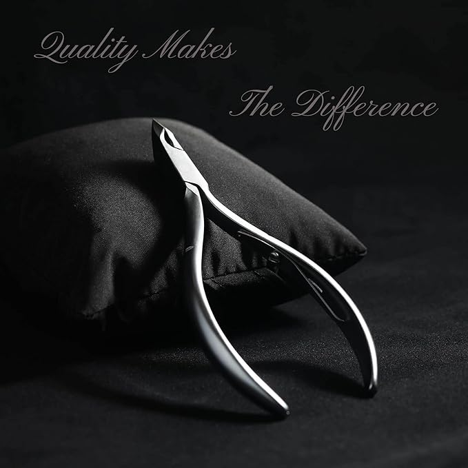 Vanfa Cuticle Nippers, Cuticle Trimmer, Professional Cuticle Cutter - Extremely Sharp - Stainless Steel - Square Head - Single Spring - VF05 Box Jaw #14 (Pack of 1)