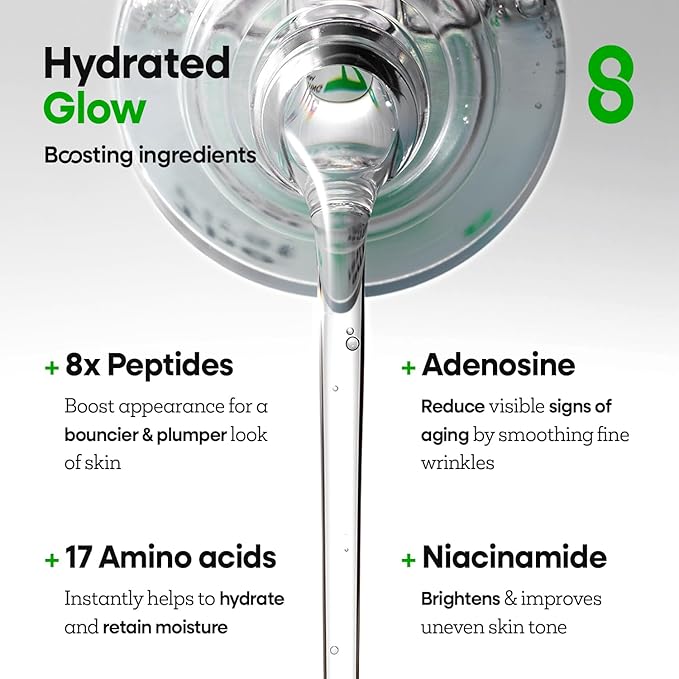 Nature Republic The First Peptide Boosting Serum – Niacinamide, Hyaluronic Acid, Hydrating & Firming Facial Serum, for Uneven Skin Tone, Korean Skincare, 150ml / 5.07 fl oz