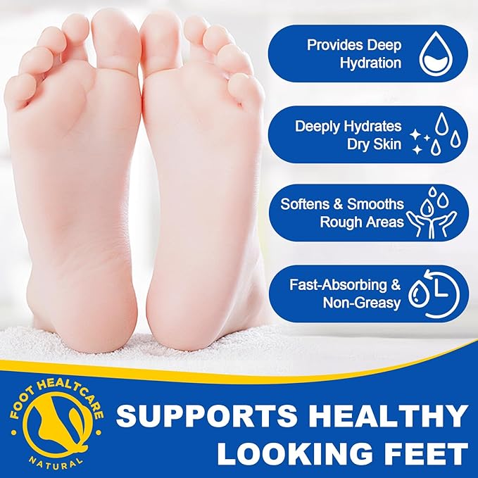 Urea Foot Cream with Salicylic Acid 2PC – Heel Stick for Cracked Feet, Repairs Dry Rough Heels Fast, Intensive Moisturizer for Dead Skin, Hydrating Heel Balm with Urea for Smooth -Looking Feet