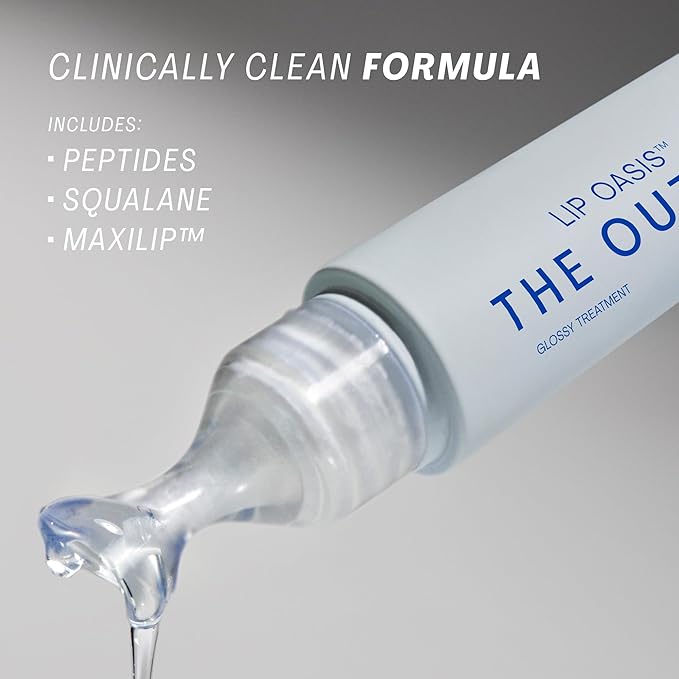 The Outset Lip Oasis Glossy Treatment | Skincare Essentials | Vegan | Gluten Free | Clean Beauty | Unisex for All Skin Types | Clear | 0.3 oz