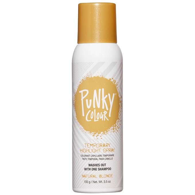 Punky Temporary Hair Highlight Spray – Natural Blonde, Washes Out, Temporary Hair Color Spray for Kids, Women, Hair-Dye, 3.5 oz, 1 Pack