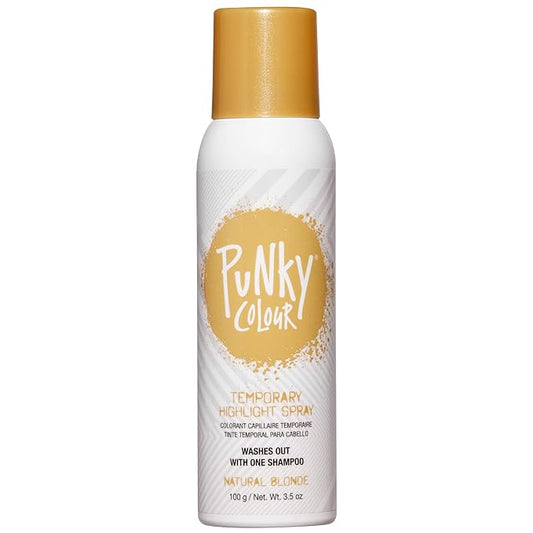 Punky Temporary Hair Highlight Spray – Natural Blonde, Washes Out, Temporary Hair Color Spray for Kids, Women, Hair-Dye, 3.5 oz, 1 Pack