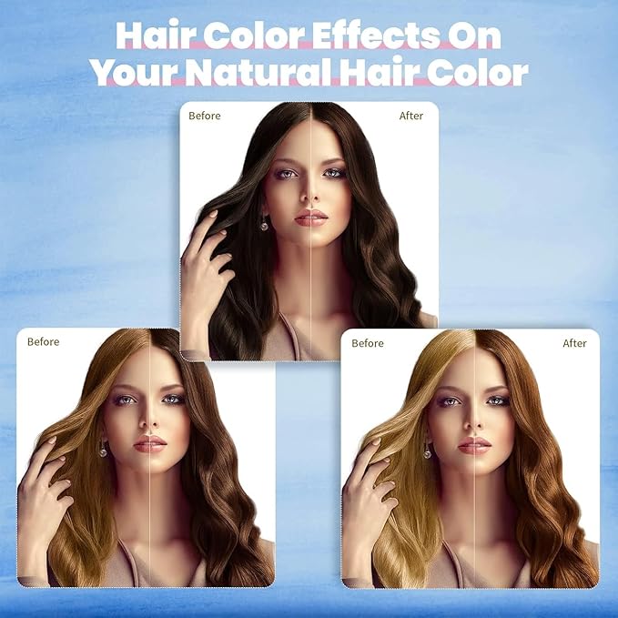 IIIMEIDU Hair Dye Shampoo for Gray Hair, 3 in 1 Herbal Ingredients Natural Dye for Women Men, Grey Coverage 500ml Chestnut Brown 1