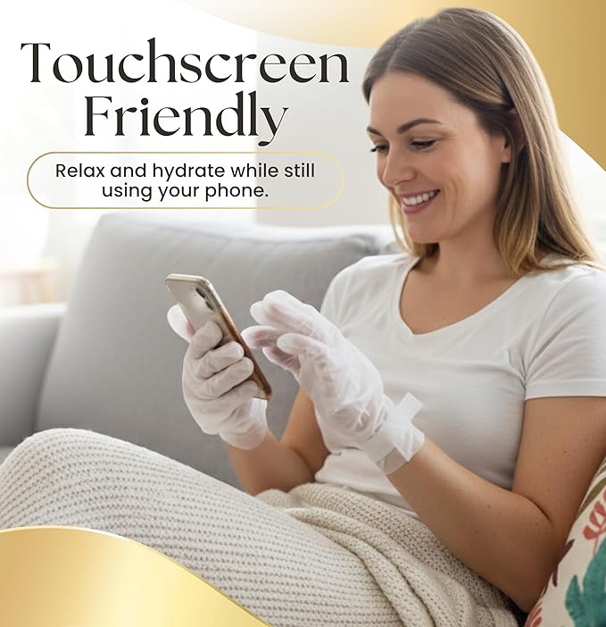 Epocha Hand Mask for Dry Cracked Hands Pack of 6 Pairs – Peeling Treatment with Shea Butter to Remove Dead Skin | Hand Moisturizing Gloves for Skin Relief, Soft and Smooth Hands