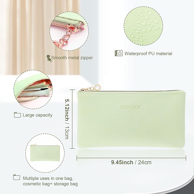 Docolor Makeup Brushes 17+2 Pcs with Makeup Bag and Makeup Sponge and Brush Protector Morandi Makeup Brush Set Premium Synthetic hair makeup brush Wooden handle Gift Box