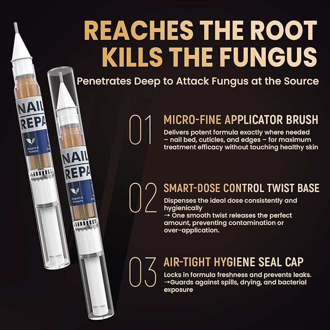 Toenail Fungus Treatment Extra Strength Pen for Toenail & Finger, More Pure Natural Plant Extracts, Toe Nail Fungus Treatments for Damaged Nail