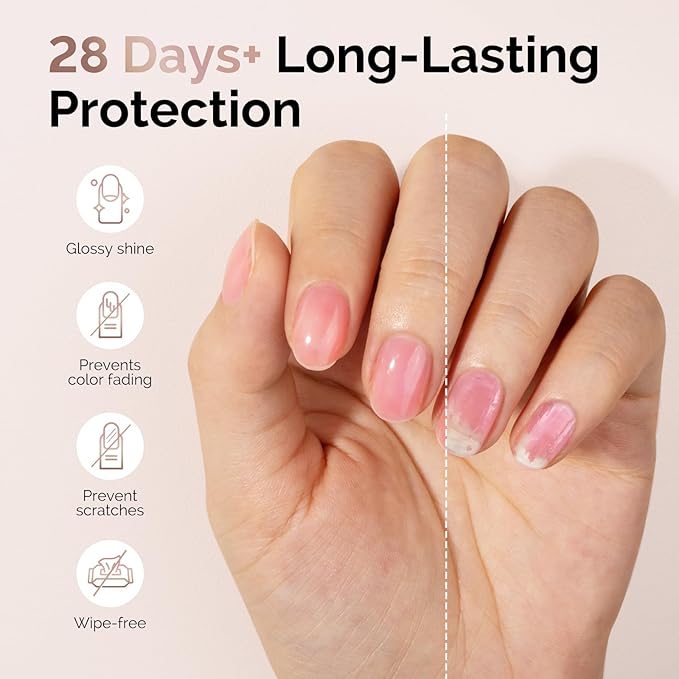 MelodySusie Hema Free Gel Top Coat,Hema Free,Hpma Free,Tpo Free,No Wipe,Soak off UV LED Drying,Long Lasting Gloss Shiny 15ML