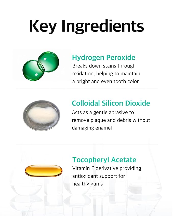 Whitening Toothpaste 80g x 3 – Fluoride-Free, Nano Hydroxyapatite & Hydrogen Peroxide, Sensitive Teeth, Enamel Strengthening, Natural Mint Gel