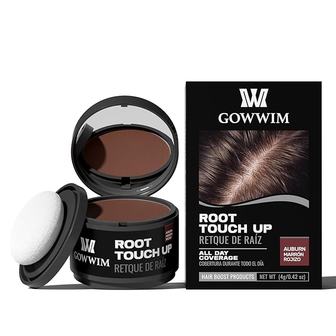 Hairline Powder (Auburn) - Instantly Cover Gray Hair Roots, Hair Color Shadow, Thin Hair Touch-Up, 4g