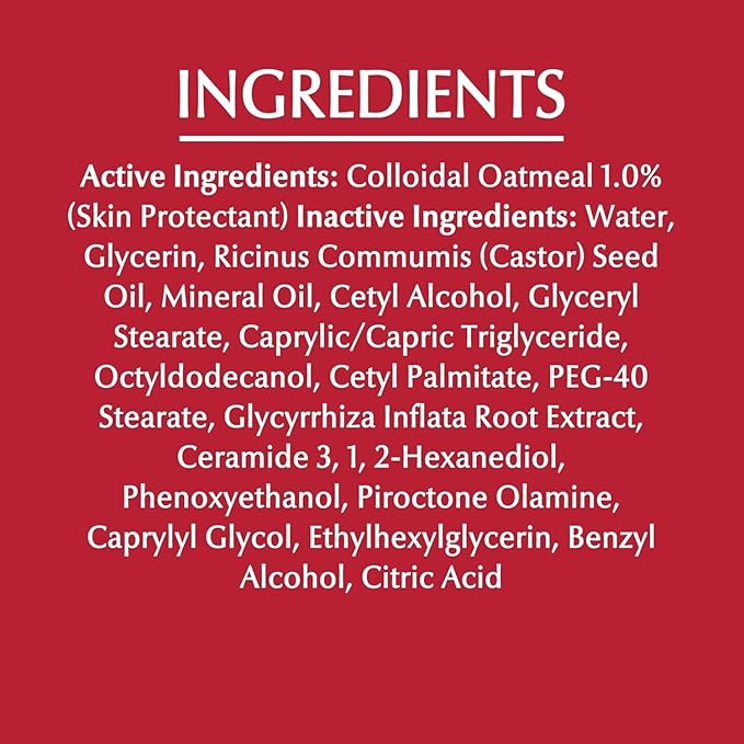 Eucerin Eczema Relief Cream, Full Body Lotion, Moisturizing Eczema Cream with Colloidal Oatmeal (Skin Protectant) and Ceramide 3, 8 Oz Tube