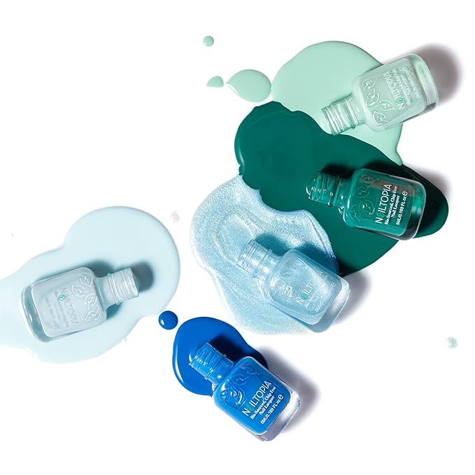 Nailtopia Bio-Sourced, Chip-Free Nail Lacquer - Fast Dry Nail Polish - Superfood-Infused - Natural Nail Polish - Oh Kale Yeah - 0.169 oz