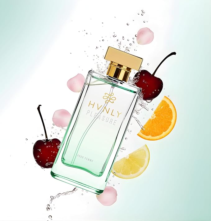 HVNLY Pleasure EDP | Perfume For Women | An Ideal Gift | Long Lasting Premium Fruity Floral Fragrance | Cherry, Strawberry,Patchouli | Best For Night Out & Casual Wear | 1.0 fl.oz