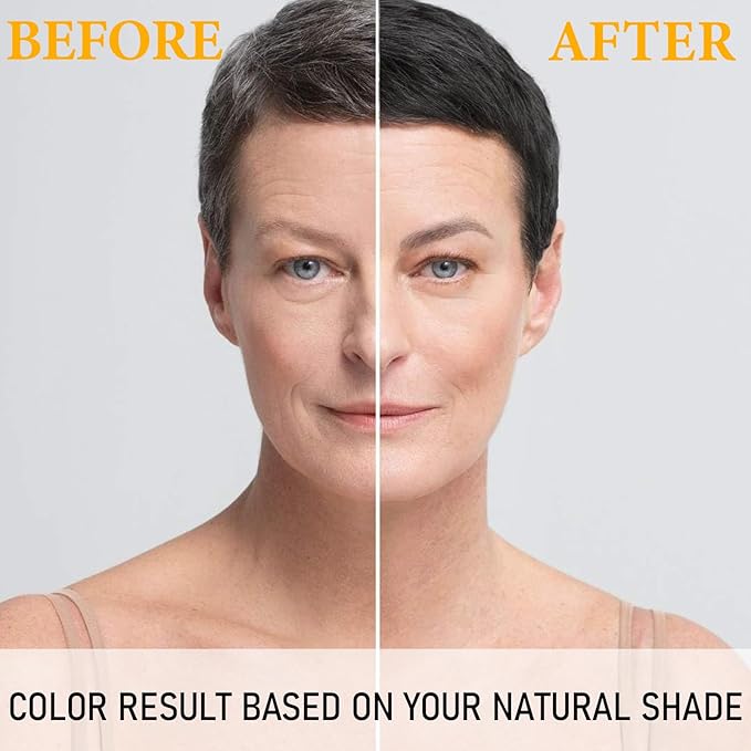 Natural Black Hair Dye Shampoo 3 in 1, Hair Instant Dye Shampoo to Cover Gray Hair for Women Men, Herbal Black Shampoo Hair Dye 500ML, Magic Coloring Shampoo for Painting Hair, Shampoo Para Canas