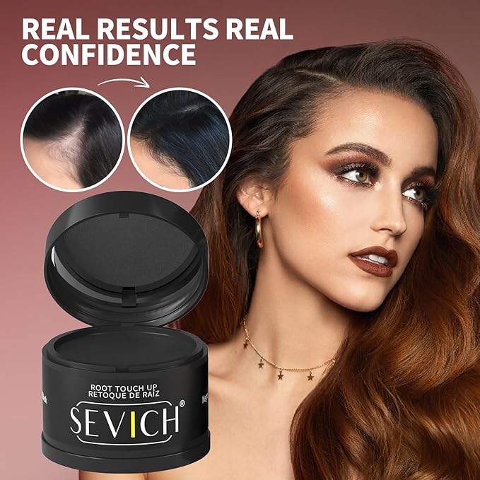 Sevich Hairline Powder,Instantly Conceals Hair Loss, Root Touch up Powder, Hair Shadow Toppers for Women & Men, Touch Up for Thinning Gray Hair, Windproof & Sweatproof,Light Blonde