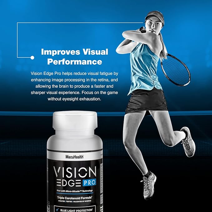 Eye Supplement for Athletes; Formula with Lutein, Zeaxanthin, and Meso-Zeaxanthin, Eye Supplements Omega 3, Essential Carotenoids for Eyes - (90 Softgels, 3 Month Supply)