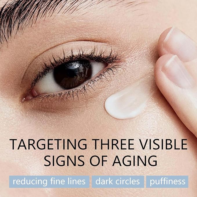 Temporary Instant Eye Tightener Cream – 60 ML Retinol Eye Cream for Puffiness, Eye Bags, Dark Circles & Fine Lines, Anti-Aging Firming Eye Repair Cream for Smoother, Revitalized Skin —2 fl. oz