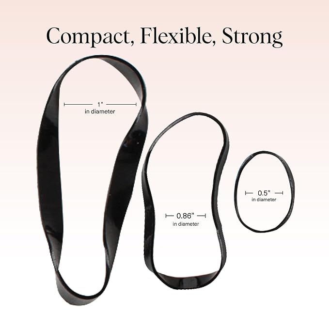 Kitsch No Snag Small Hair Ties - Elastic Rubber Bands for Hair | Women's Hair Elastics - 1 pack, 100pcs (Black)