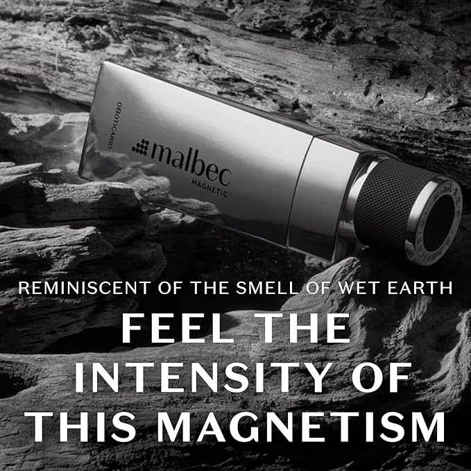 Malbec Magnetic Eau de Toilette By O Boticario, Cologne For Men, Long-Lasting Men's Fragrance, French Oak Barrel-Aged Red Wine & Woody Fruity Scent, 3.3 Ounce