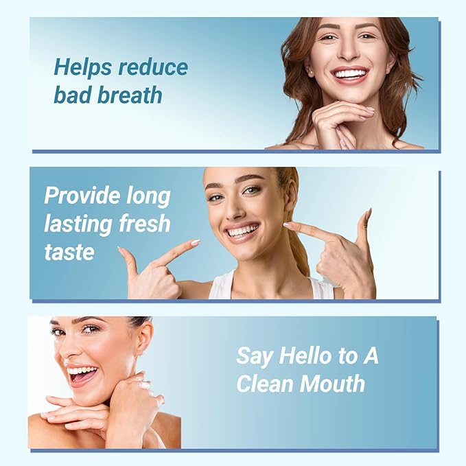 Tongue Cleaner Gel Mild Flavor | Tongue Cleaning Paste For Sensitive | Bad Breath and Halitosis | Mouth Odor Eliminator | Use with Tongue Brushes & Scrapers (2 Pack)