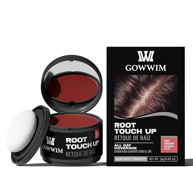 Hairline Powder (Red-Brown Bright) - Instantly Cover Gray Hair with Color Shadow, Touch-Up for Thin Hair 4g