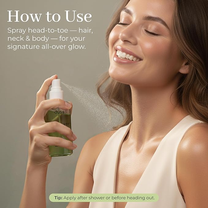 DUSA Bergamot Hair Perfume & Body Mist for Women – Long Lasting Body and Hair Mist, Vacation Spray & Perfume para el Cabello de Mujer with Nourishing Oil, 100 ml