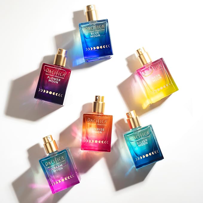 Pacifica Beauty Neon Moon Spray Perfume - Energetic Sandalwood Jasmine Smoky Cardamon - Clean Vegan Eau de Toilette, 1 fl oz