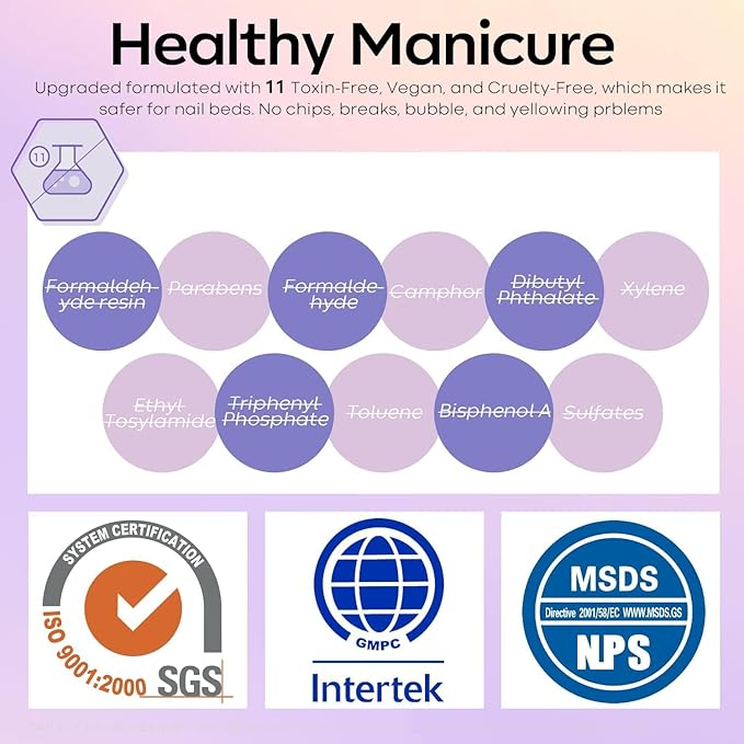 modelones Pastel Gel Nail Polish, 15 ML Purple Gel Polish Lavender Periwinkle Nail Polish Soak Off U v LED Pale Macaron Colors Summer Nail Art DIY Manicure at Home Gift for Women