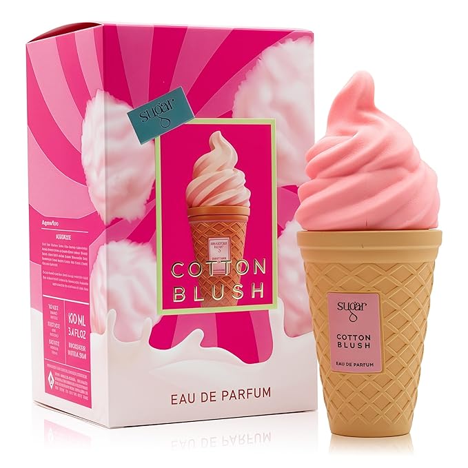 Cotton Blush Perfume for Women, Fruity Floral Scent with Strawberry & Rose, Long Lasting EDP for Daily Use, Sweetly Charming 3.4 Fl Oz