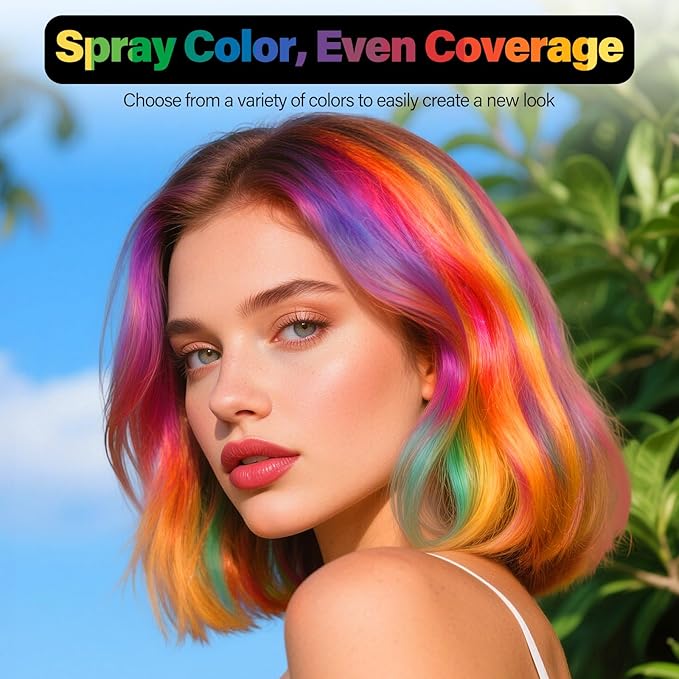 Temporary Yellow Hair Spray For Women Kids Men, Washable Temporary Hair Dye Spray One Day Hair Color Wax Non-Sticky For Cosplay Party DIY, Christmas Party, Halloween Crazy Hair Day (Gold, 4.06 oz)