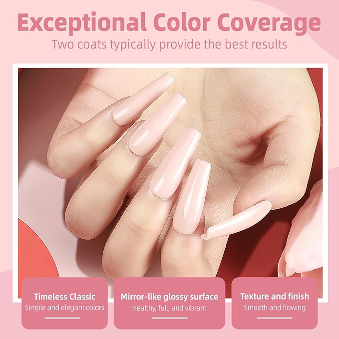 Major Dijit Light Pink Quick Dry Regular Nail Polish - Nail Art Lacquer, 0.41 Fl Oz