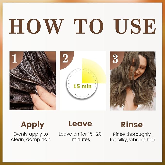 SOVONCARE Light Copper Hair Color Depositing Conditioner Mask 5.28 OZ, Cruelty-Free