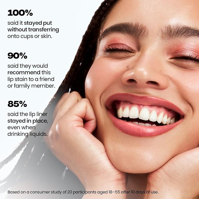 Sacheu Lip Liner STAY-N Peel Off Lip Stain — Long Lasting Matte Lip Tattoo Transfer Proof Lipstain Infused with Hyaluronic Acid & Vitamin E for All Skin Types — Vegan & Cruelty-Free, leftonRED