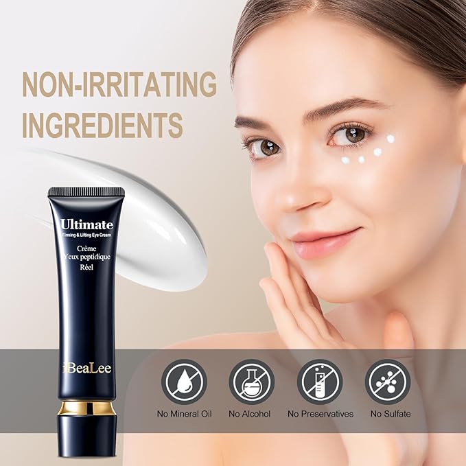 Temporary Instant eye Tightening cream, Quickly Reduces eye bags and dark circles,daily anti-aging,quickly repairs wrinkles,reduces fine lines,contains hyaluronic acid retinol-Locks in Moisture-AAA