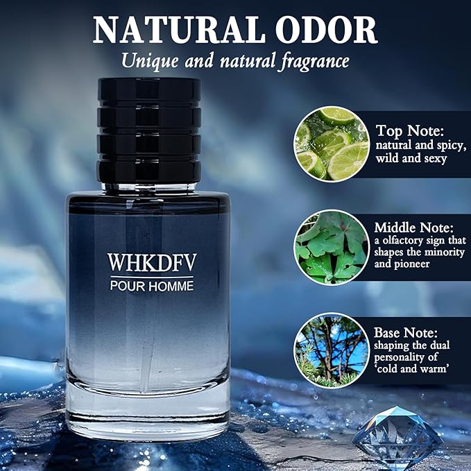 cologne men's perfume - citrus fresh and lasting spray perfume lemon pepper base note cedar 1.7ounce portablecologne for men