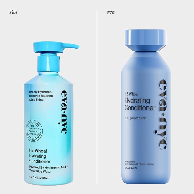 Eva NYC Hyaluronic Acid Hydrating Conditioner - Adds Moisture, Softness and Shine - Deep Conditioner for Dry Hair - 48 Hour Hydration - Restore Moisture for All Hair Types - Jasmine Scent - 10 fl oz