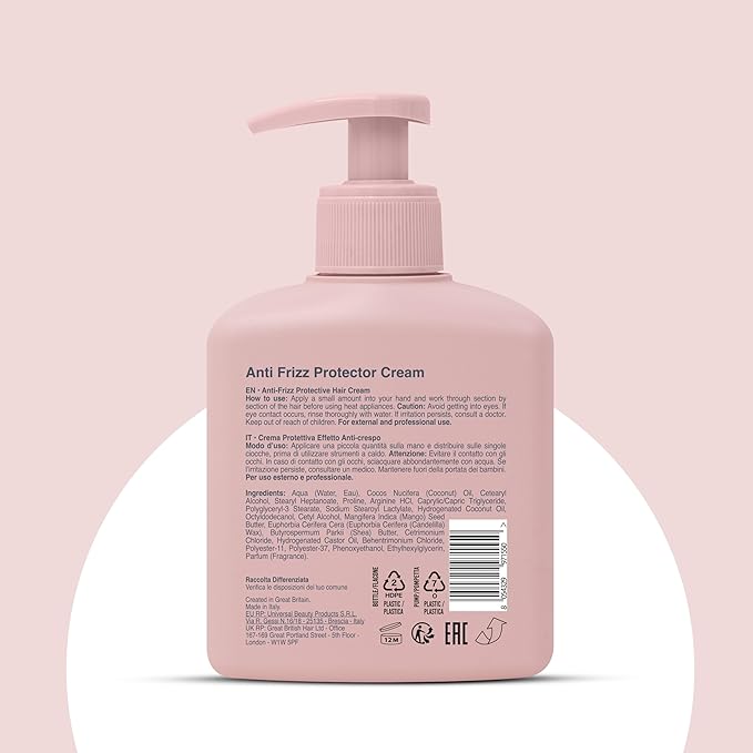 Climaplex Anti Frizz Protector Cream - Shields from Heat and UV Damage - Promotes Healthy Scalp - Soothes and Improves Shine - Leaves Hair Silky Smooth - Vegan Friendly and Cruelty Free - 8.45 oz