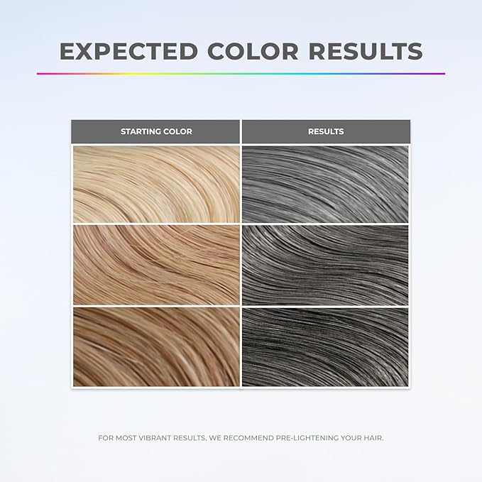 XMONDO Color Slate Grey Depositing Mask – Semi-Permanent Grey Dye with Bond Booster & Hyaluronic Acid, 8 oz