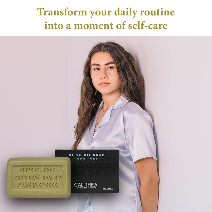 Calithea 3 Pack Soap Bars:100% Pure Olive Oil Soap